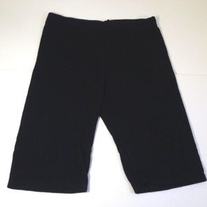Pretty Little Thing Bike Shorts Yoga Performance Black Stretch Size 8